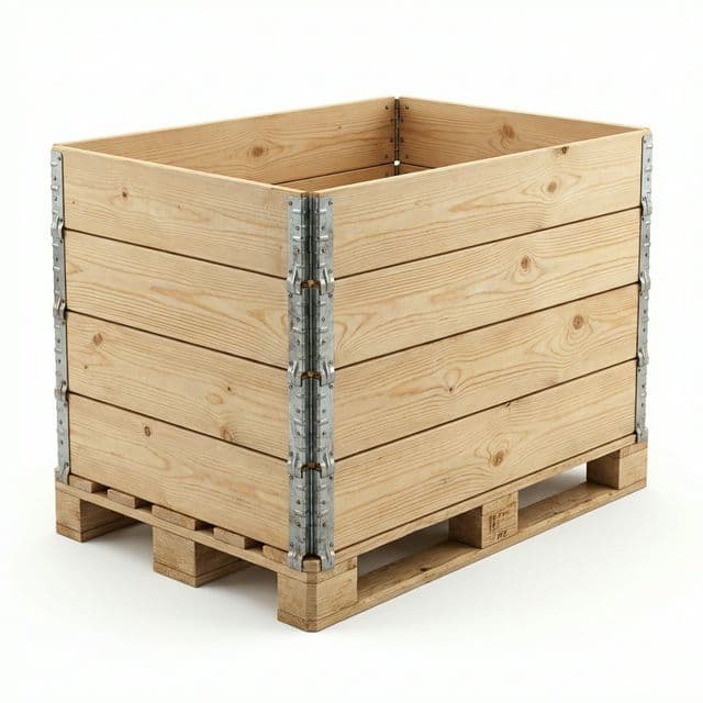 Katlanır ahşap kasa SKF - tekrar kullanılabilir ambalaj kasası