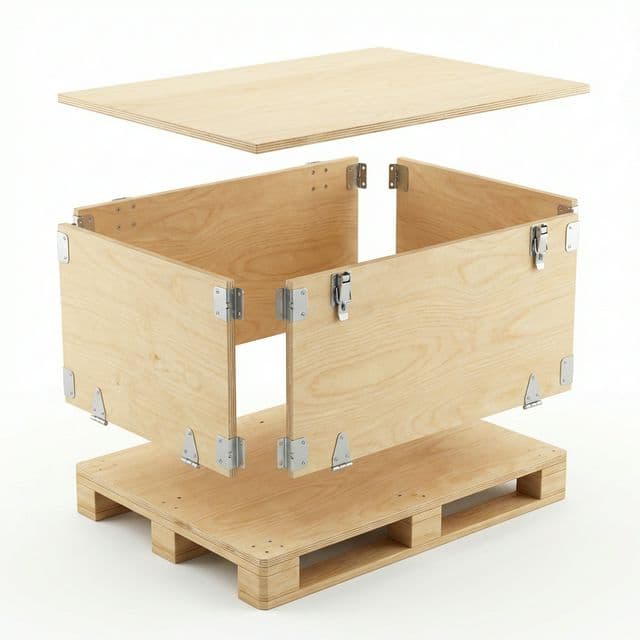 Sök-tak palet sandık - kolay montaj ahşap ambalaj sistemi